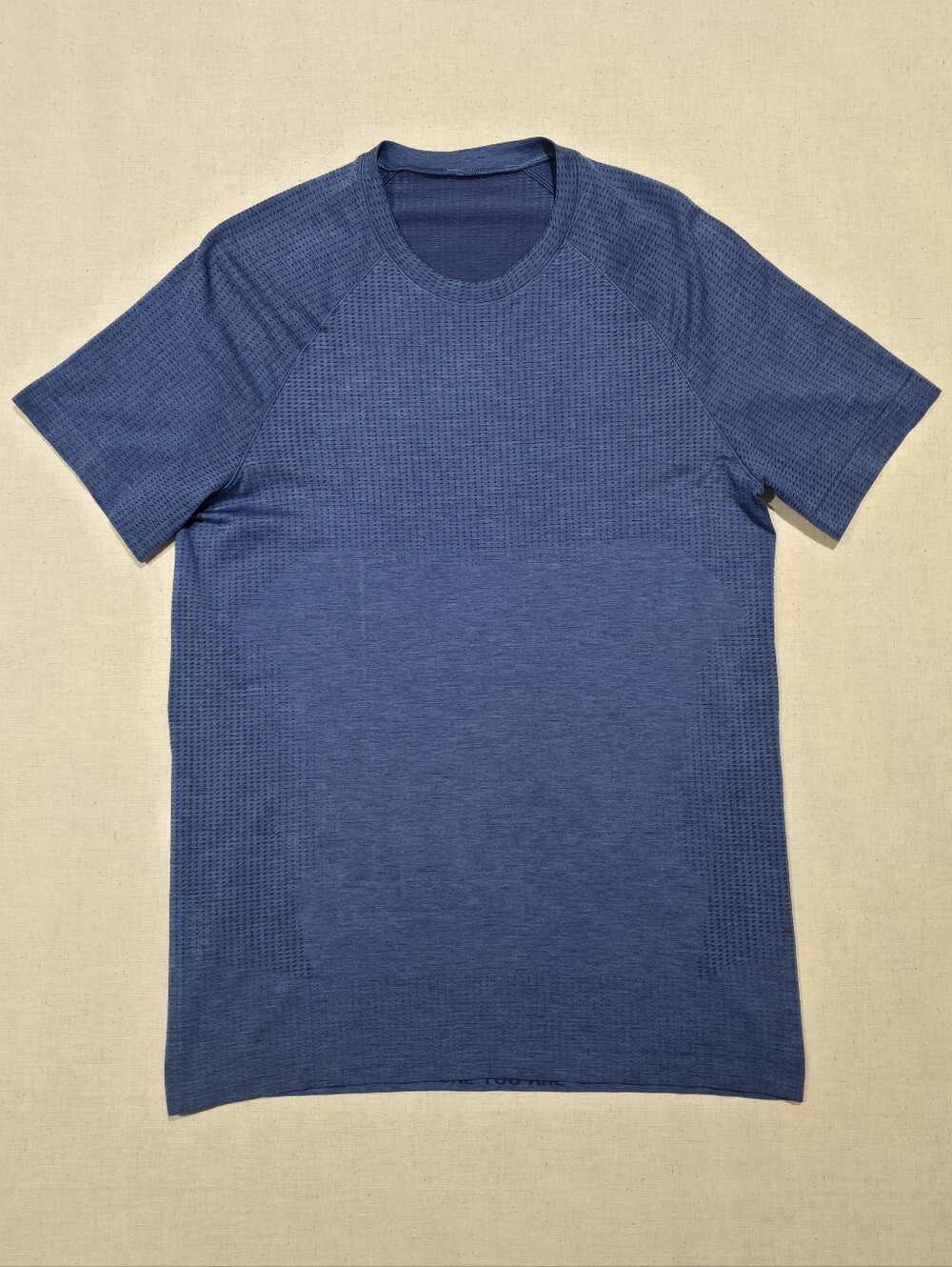 Lululemon Mens Blue Metal Vent Tech Short Sleeve Shirt Size Small